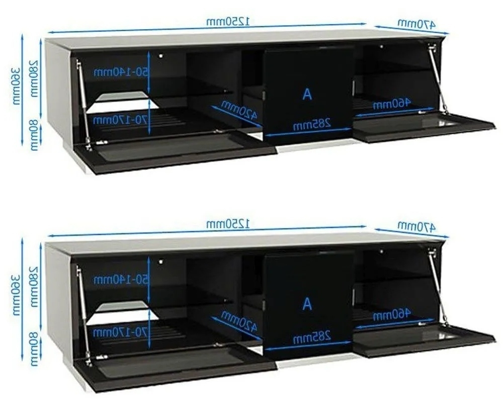 Product photograph of Alphason Element Black Tv Cabinet For 98inch from Choice Furniture Superstore.